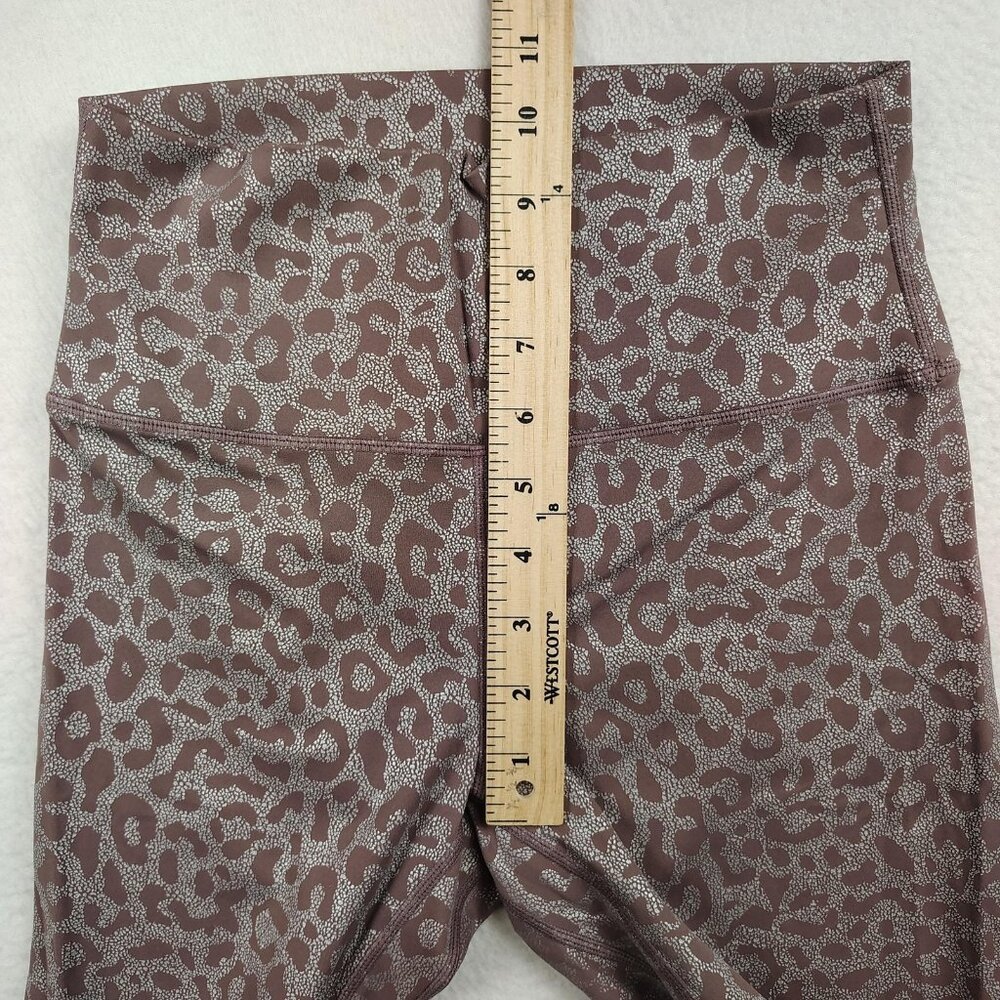 Zyia Purple Leopard Supreme High Rise Leggings Womens M 6-8 Athletic Yoga - Picture 11 of 11